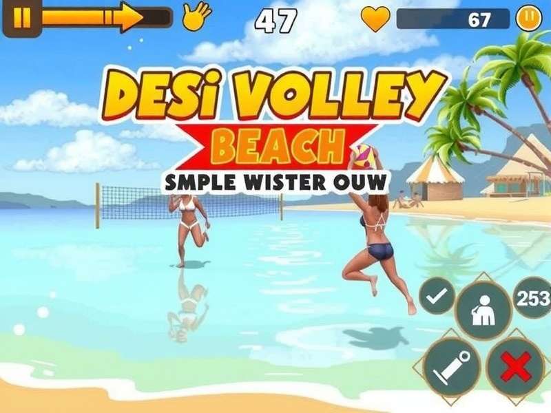 Desi Volley Beach Game Screenshot